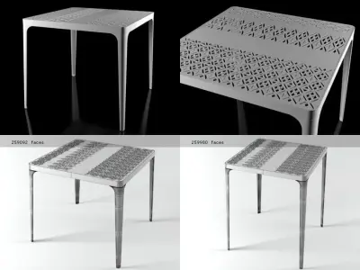 Sunrise tables 3D model