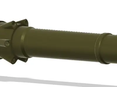 Yasin 105mm tandem rocket for pg7vr 3D print model