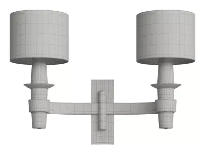 Iron Sconce Marc Du Plantier Style 3D model