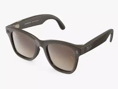 Ray Ban Stories Wayfarer Smart Glasses Brown 3D model