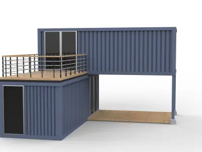 Shipping Container Houses  3D model