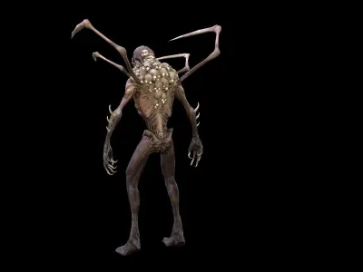 Monster Mutant7 Low-poly 3D model
