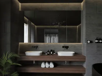 Bathroom Scene 3D model 3
