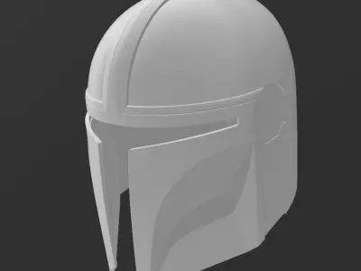 The Mandalorian Helmet 3D print model