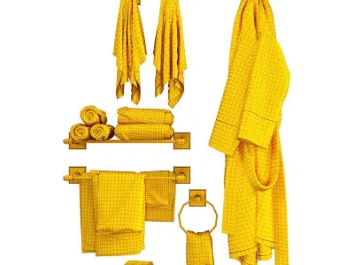 Decorative Bathroom Set  3D model