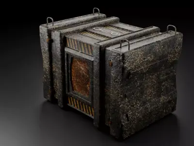 Sci-Fi Storage Crate 3D model order