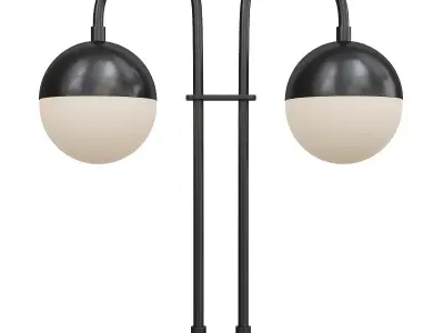 CEDAR AND MOSS DOUBLE TABLE LAMP Low-poly 3D model