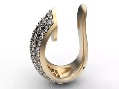 Earrings Edge 3D print model