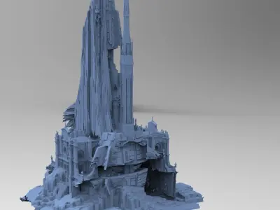 Jabba Hut Tower Facility 3D model