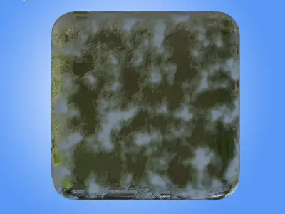 Lowpoly Cube Ice Free low-poly 3D model