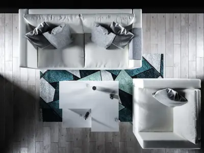 Sofa set - Interior Furniture 08 3D model