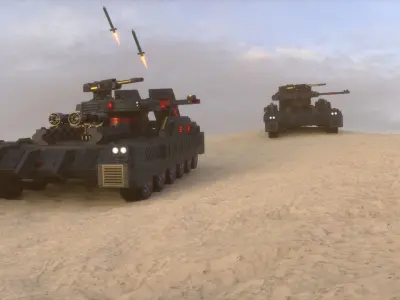 Sci-Fi Tank 3D model