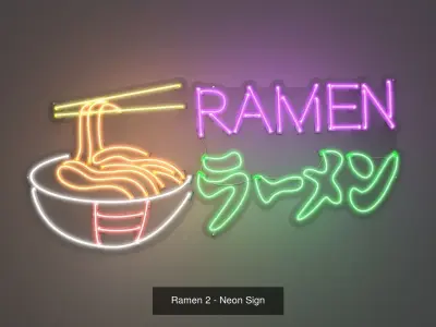 Ramen Neon Signs - 3 Pack
