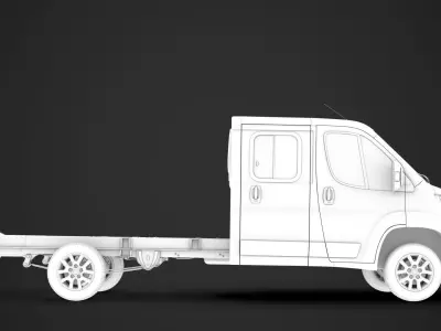 Fiat Ducato Chassis Truck Crew Cab 4035XL WB 2020 3D model