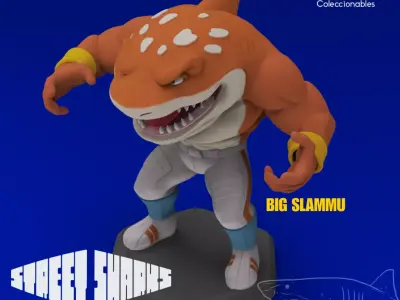 Street Sharks - Big Slammu - Full Figure 3D print model