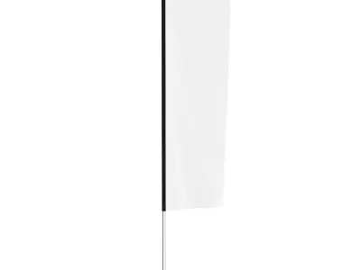 Flag Banner 03 3D model