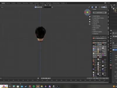 andrew garfield head model Low-poly 3D model