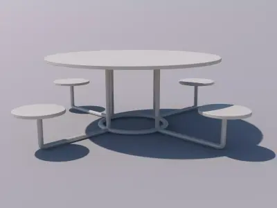Park Seats 3D model