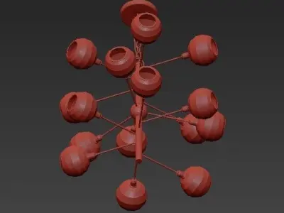 Penpoint Chandelier 3D model