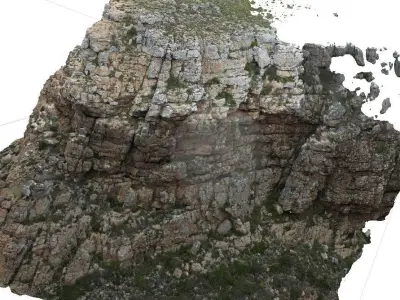 Mountain cliff corner 3D model