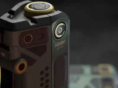 Sci fi device Low-poly 3D model