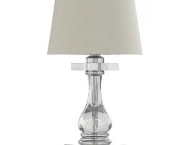 Glass Table Lamp 3D Model 3D model