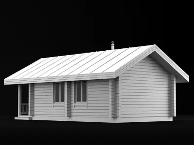 Bathhouse house 3D model
