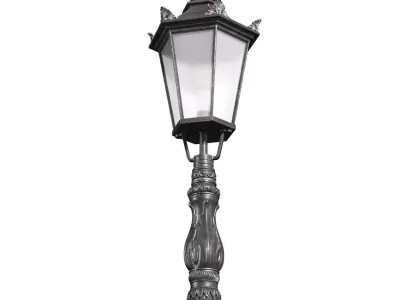 Classical Outdoor Garden Lamp Lantern 3D model