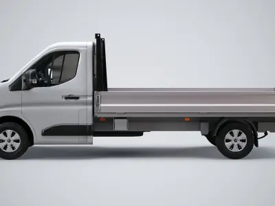  Renault Master Tipper Flatbed Truck LOD1 