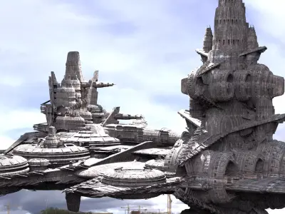 Starship Base Destroyer 3D model