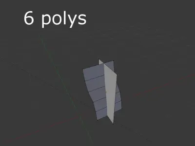 Plant rosemary Low-poly 3D model