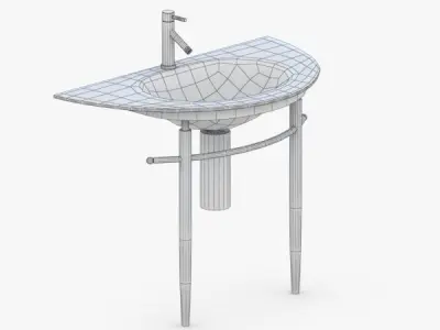 1563 - Sink Low-poly 3D model