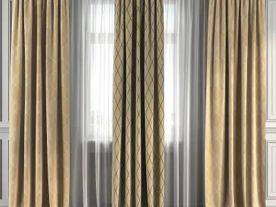 Curtain Set 145 3D model