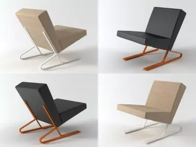 Satyr four different chairs 3D model