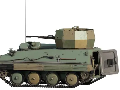 Type 63 armoured personnel carrier with turret 3D model