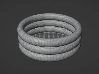 Inflatable pool outdoor 1 3D model