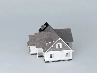 Colonial Craftsman House Free 3D model