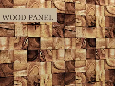 Wood panel 3D  1 3D model