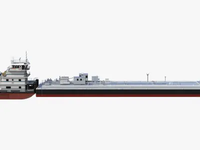  Pushboat with Tank Barge 