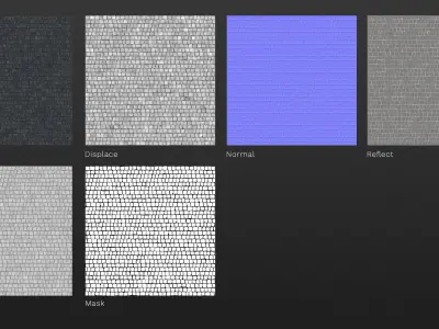 Black cobblestone pavement texture Texture