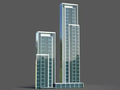 Forte towers - Dubai 3D model