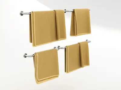 Hanging Towels 1 3D model