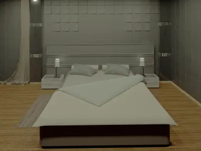 Bedroom interior design Free 3D model