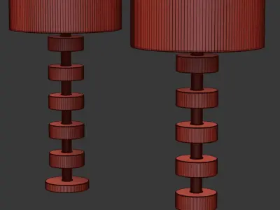 Pair of table Lamp by LA Studio  3D model