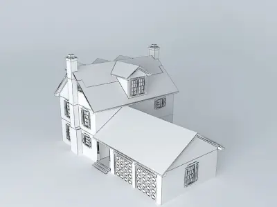 Colonial House Free 3D model
