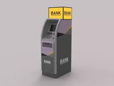 automated teller machine 3D model