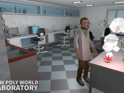 LOW POLY WORLD - LABORATORY 3D model