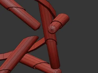 Daron Metal Chandelier 3D model