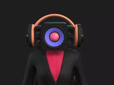 Speaker woman from skibidi toilet 3D model