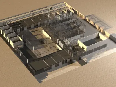 Ballet school project - studies project Free 3D model